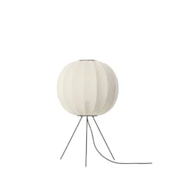 Knit-Wit 45 Round Vloerlamp Medium Pearl White - Made By Hand - Koop Online