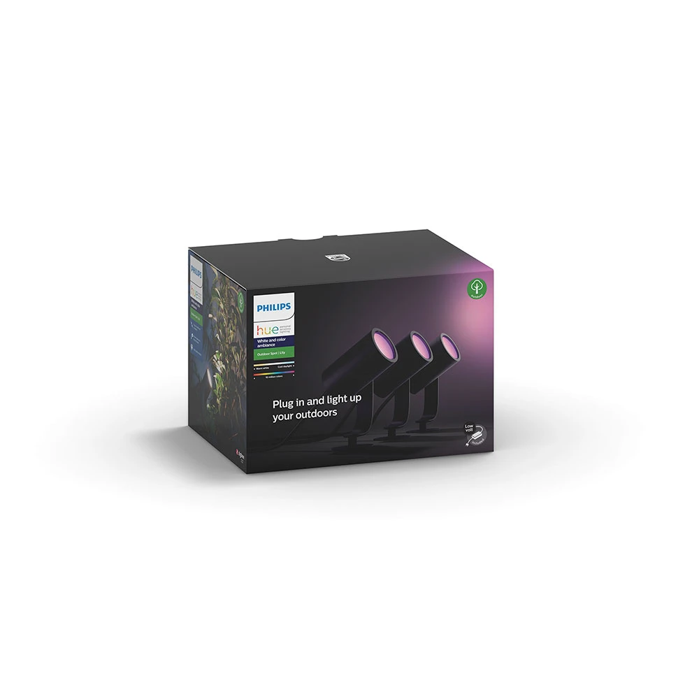 Lily Spike Buiten Spot 3x8W White/Color Amb. Antracit - Philips Hue - Koop Online - Afbeelding 5