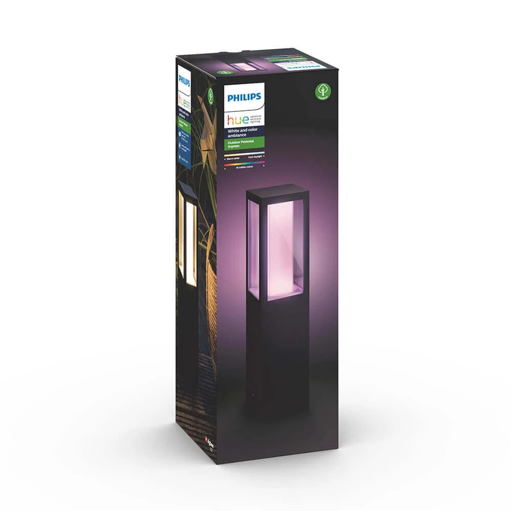 Impress Hue 24V Buiten Bollard Low White/Color Amb. - Philips Hue - Koop Online - Afbeelding 4