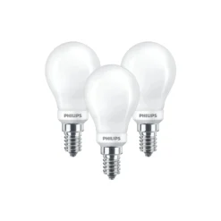 3-pack Lichtbron LED Dimbaar 4,5W Kogel E14 - Philips - Koop Online