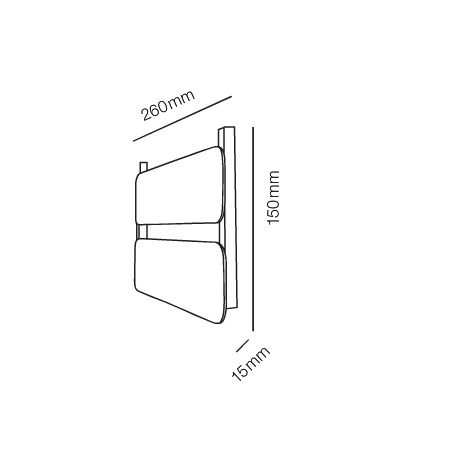 Lampenscherm Small Naambord XS 2 Verdeeld Gebroken/Koper - Light-Point - Koop Online - Afbeelding 2